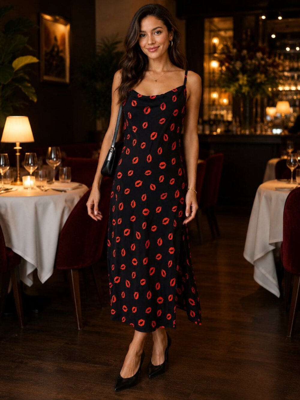 INSPIRED HEARTS LIPS DRESS SMALL / MEDIUM